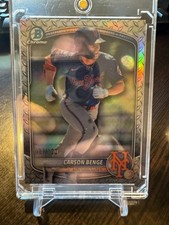 2025 Bowman Draft - Chrome Carson Benge #BDC-138 Steel Metal Refractor /100 (RC)