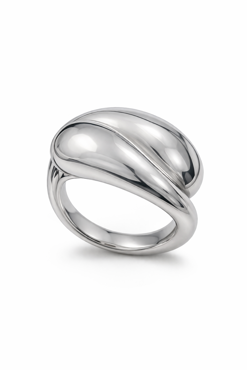 Sterling Silver Gold Plated Twist Ring