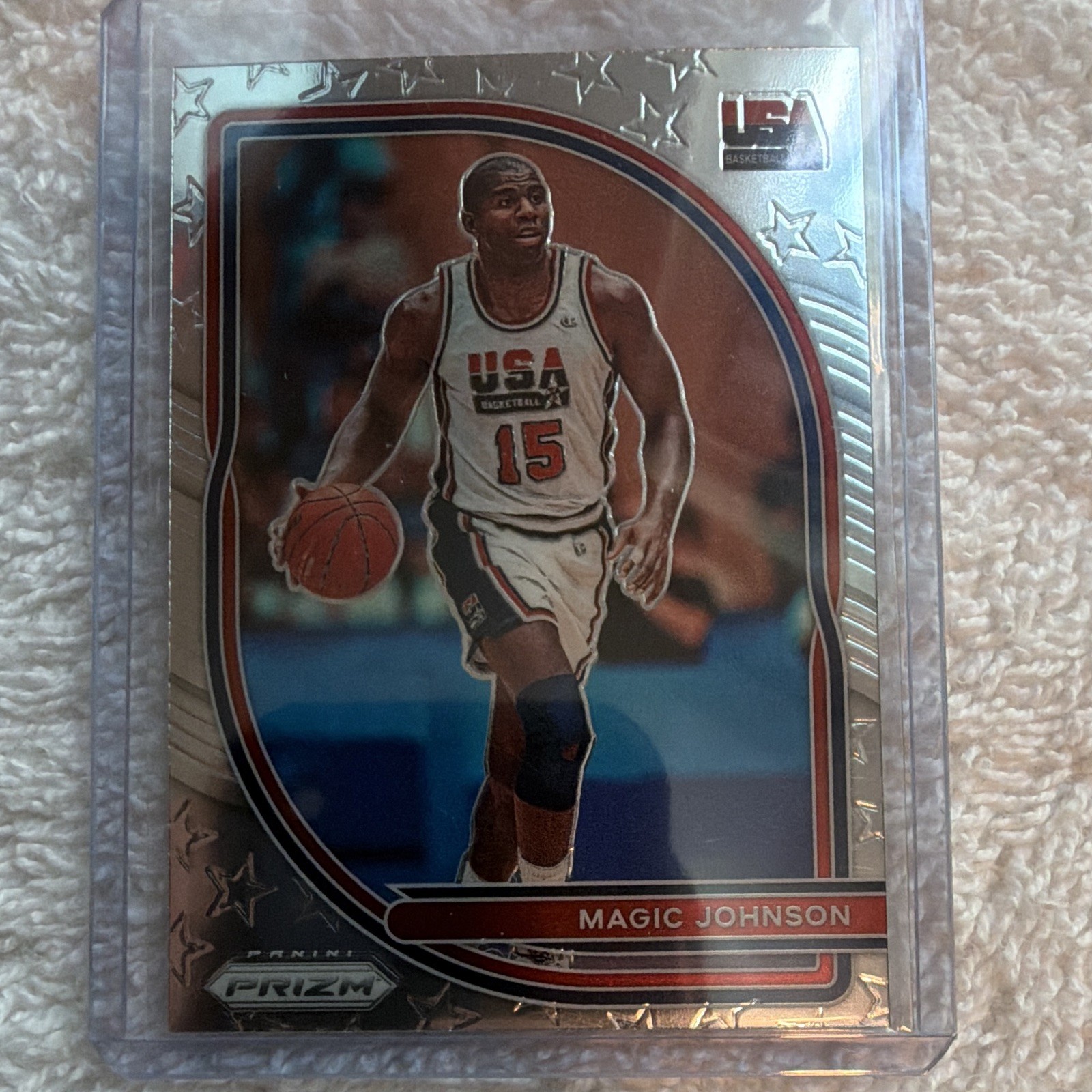 Panini 2020-21 Prizm USA Basketball Magic Johnson Silver Prizm #7