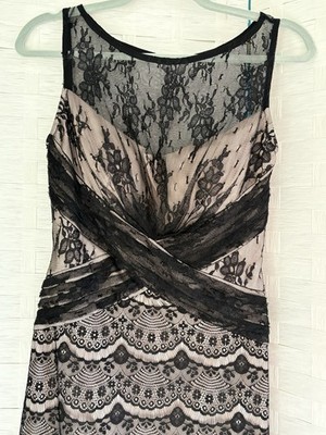 jax black lace dress Jax Dress Women Black Lace Floral Vintage Knee Length Classic - Sz 4