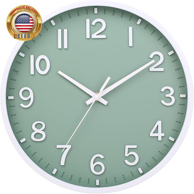 Wall Clocks Battery Operated 8 Inch Modern Wall Clock,Silent Non Ticking Wall Cl