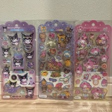 Sanrio mixed character sticker 3 sheet set Brand New, Unopened