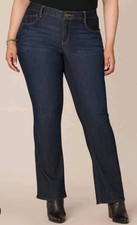 88 DEMOCRACY AB"solution Indigo Itty Bitty Bootcut Plus Jeans 16 J16