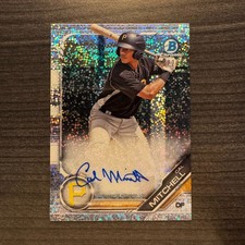 2019 Bowman Chrome Prospect Speckle Refractor 223/299 Cal Mitchell #CPA-CMI Auto