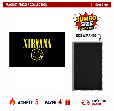 Magnet Frigo Nirvana V1 90x65 mm Grand Format Collection - Photo 1/4