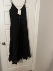NWT Spell & The Gypsy Collective Dove Lace Strappy Dress In Midnight Size Small