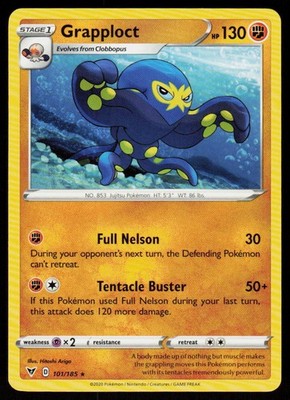 Grapploct 101/185 Rare Vivid Voltage Pokemon Near Mint