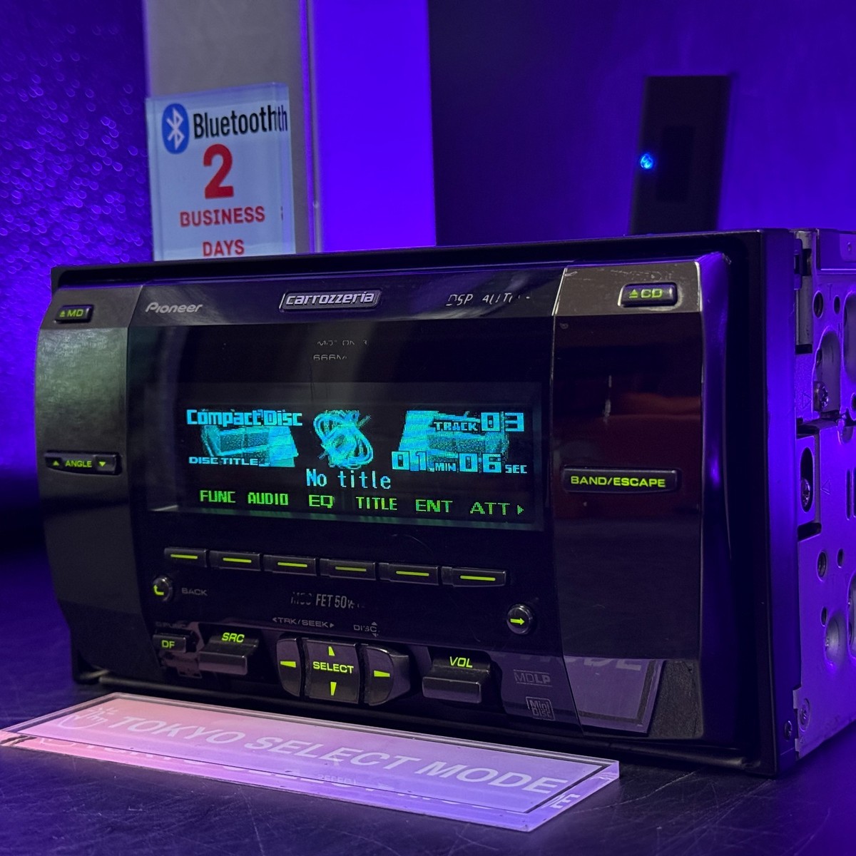 Pioneer CARROZZERIA 2din CD MD Tuner Fh-p666md Car Audio for sale
