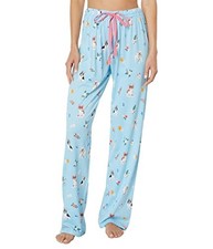 P.J. Salvage Playful Prints Pants Sky Blue Womens Pajama