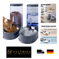 Automatischer Futterspender 3,8 L Reisefutterspender Wasserspender Hunde