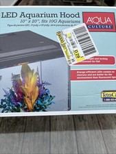 Led Aquarium Hood 10 X 20 AQUA CULTURE TESTED WORKS