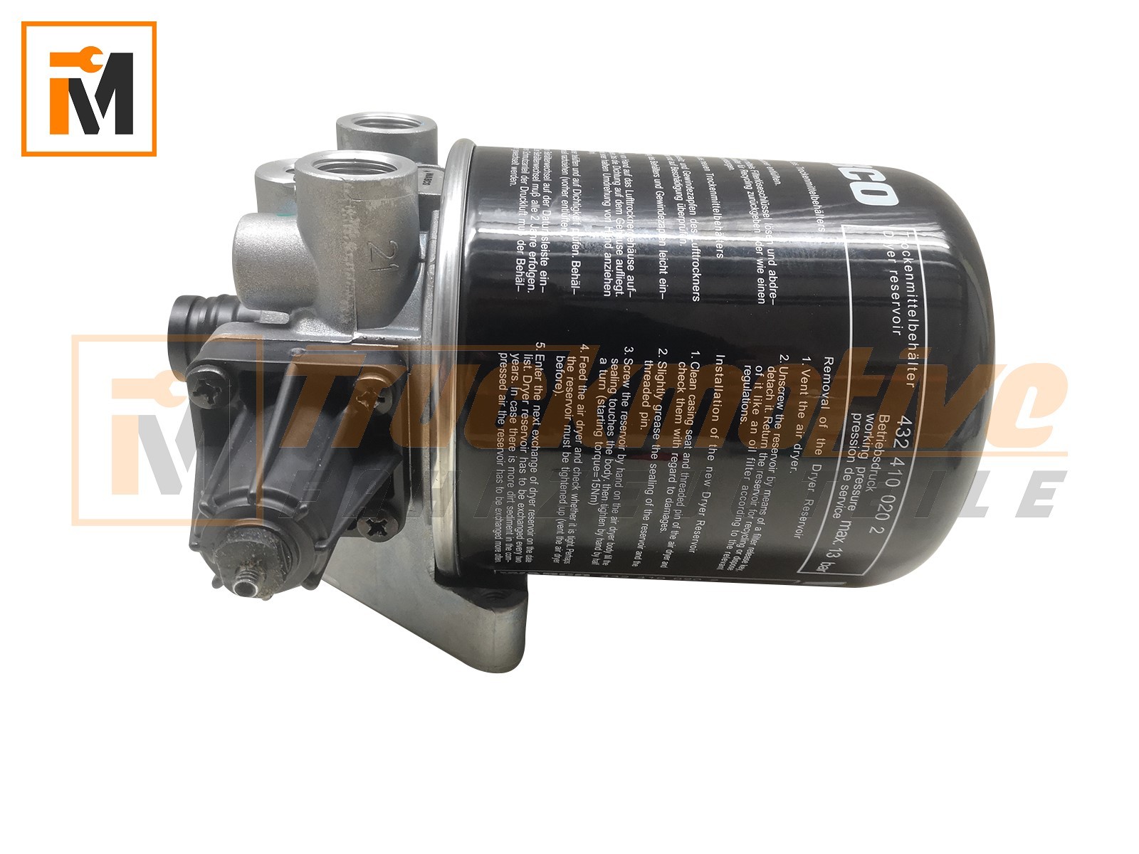 WABCO 4324101020 Lufttrockner passend für MAN L2000, F2000, G90, M90, F90