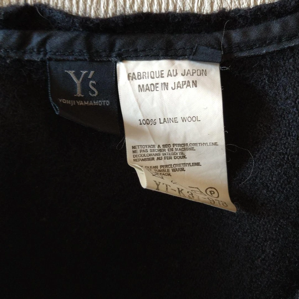 FALDA LARGA USADA Y'S YOHJI YAMAMOTO NEGRA 100% LANA BUENA Foto 4 de 4