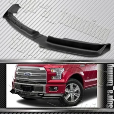 STP-Style For 2015-2017 Ford F-150 F150 Truck Front Bumper Splitter Spoiler Lip