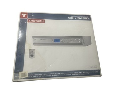 Trutech Under Cabinet Space Saving Kitchen CD Radio Player W/Remote NIB KCD3188