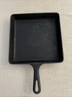 Rare 9.5” Square Skillet Flared  2” Tall Sidewalls