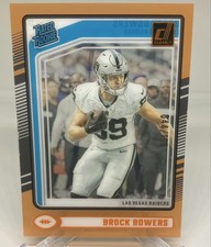 2024 Panini Clearly Donruss - Rated Rookie Brock Bowers #57 Orange /199 (RC)