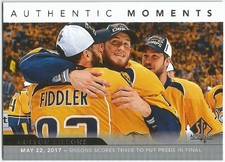 COLTON SISSONS 2017-18 Upper Deck SP Authentic Moments #107 Nashville Predators