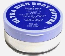 Trader Joe's Ultra Rich body Butter 8 Oz Warm Vanilla Orchid Sol De Janiero Dup