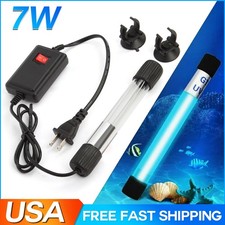 7W Aquarium Submersible UV Light Sterilizer Pond Fish Tank Germicidal Clean Lamp