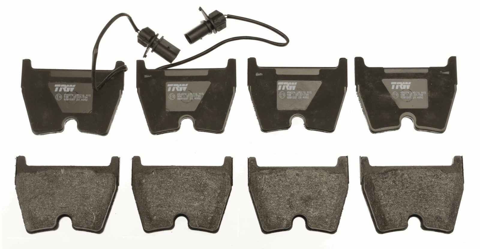 Kit de plaquettes de frein TRW GDB1507 idéal pour longs trajets et autoroute