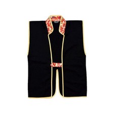 Samurai Cosplay Jinbaori schwarz Jacke Panzerkleidung Feudal Warlord Kimono #2