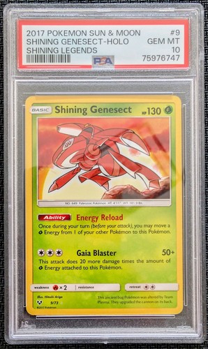 Shining Genesect graded PSA 10 for sale on eBay