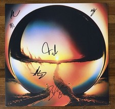 BAND AUTOGRAPH SIGNED Cage The Elephant Neon Pill Vinyl LP Cover Beckett BAS COA