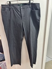 Lauren Ralph Lauren Adelle Dress Pants Professional Work Slacks Gray Size 18W