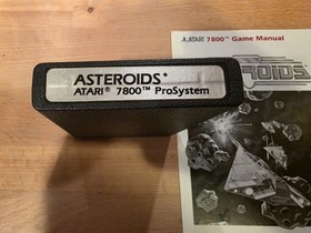 Asteroids (Atari 7800 1986) Game & Manual - Tested