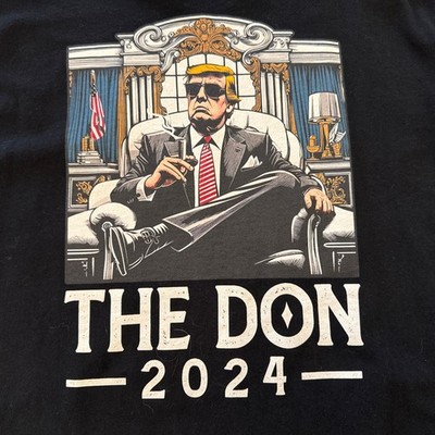 Trump  THE DON 2024  T-Shirt MAGA President Gangster Men s Size Large