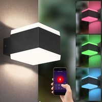 Smart Rgb Led Wand Lampe Leuchte App Alexa Dimmbar Farben Fixierbar AußEn Cct