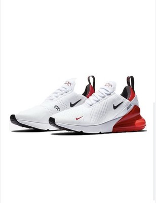 Men s Size 11 Nike Air Max 270 White Black University Red ((No Lid))