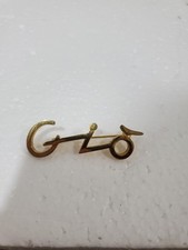 Vintage Giorgio Armani Gio Logo Gold Plated Pin Brooch Perfume Parfum Cologne