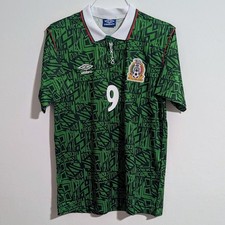 Mexico Hugo Sanchez 1994 Retro Jersey Men's M