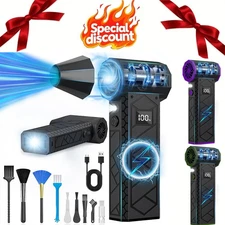 Compressed Air DusterAdjustable 18000RPM Electric Air Duster with LED Light New