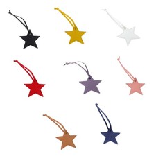 Chic Star Shaped Leather Pendant for Keys and Bags Versatile Female Accessory