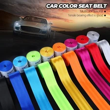 Car Seat Belt Replacement Renewal Webbing Fabric Racing Safety Belt Straps 3.6M