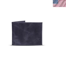 Genuine Leather Magnetic Wallet - Handcrafted Turkish Bifold Card Holder with