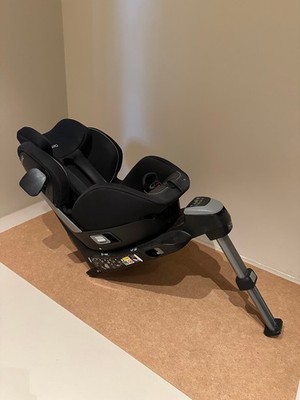 Kindersitz RECARO reboarder Zero 1 SCHWARZ Baby Sitz Schale Auto Isofix DREHBAR