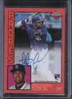 2019 Topps Chrome #84TCA-FTJ Fernando Tatis Jr. 1984 Orange Auto #/25 TC RG80