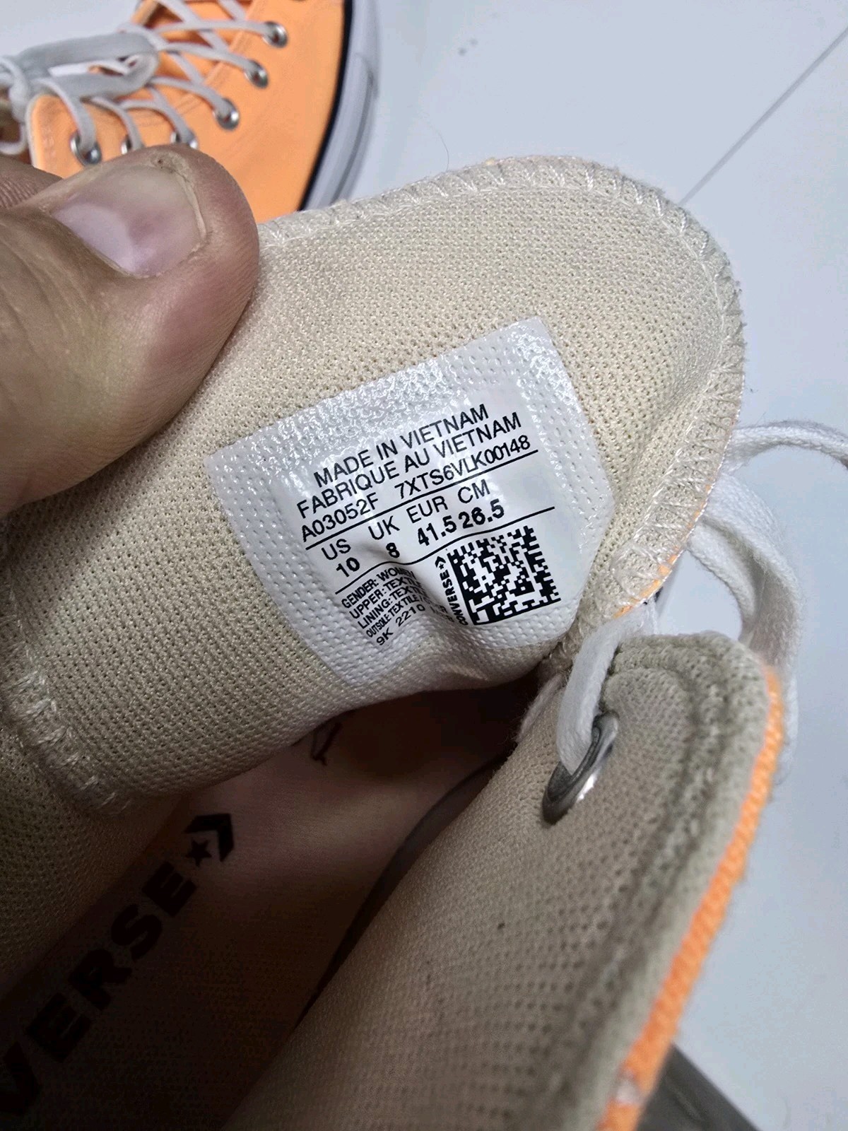 Converse Womens CTAS Lift Platform Hi A03052F Orange Casual Shoes Sneakers Sz 10 thumbnail 7