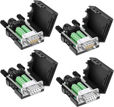 DB9 Breakout Connector 2 Male 2 Female , DB9 Solderless Connector RS232 D-SUB S