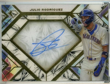 2025 Topps Diamond Icons Julio Rodriguez Icons of the Diamond Auto /5 Black