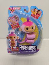 Fingerlings Interactive 70 Sounds and Reactions Pet Pink Harmony Monkey