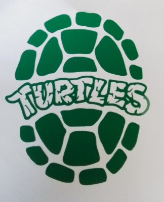 TMNT Cartoon Custom Vinyl Sticker Donatello, Rafael Michaelangelo, 5x5.5 Inch!