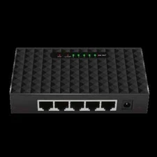 5 Ports RJ45 10/100/1000Mbps Gigabit Network Ethernet Switch Hub Plastic Case