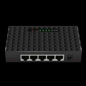 5 Ports RJ45 10/100/1000Mbps Boîtier en plastique du commutateur Ethernet réseau Gigabit