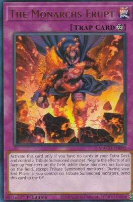 YUGIOH CARD THE  MONARCHS ERUPT MAGO-EN092 1ST EDITION