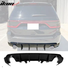 Fits 11-25 Dodge Durango Rear Bumper Lip Diffuser Gloss Black V1 Valance Canard